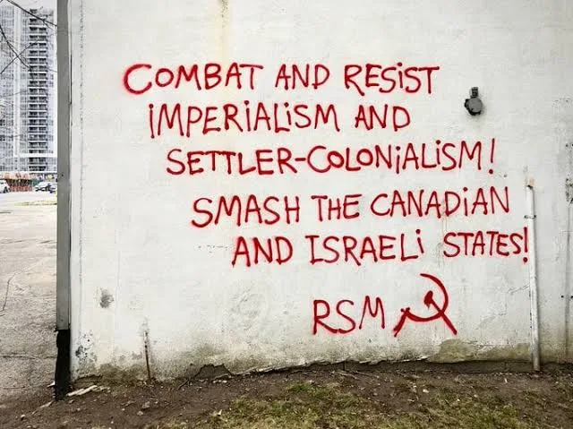 Settler-colonialism graffiti